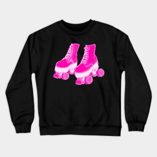 Pink Roller Skates Crewneck Sweatshirt